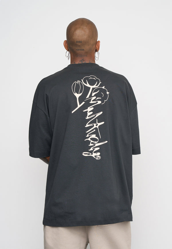 Multiply Spparel Oversize T-Shirt ROOTS Black Soda Washed Letzte 3 Tage