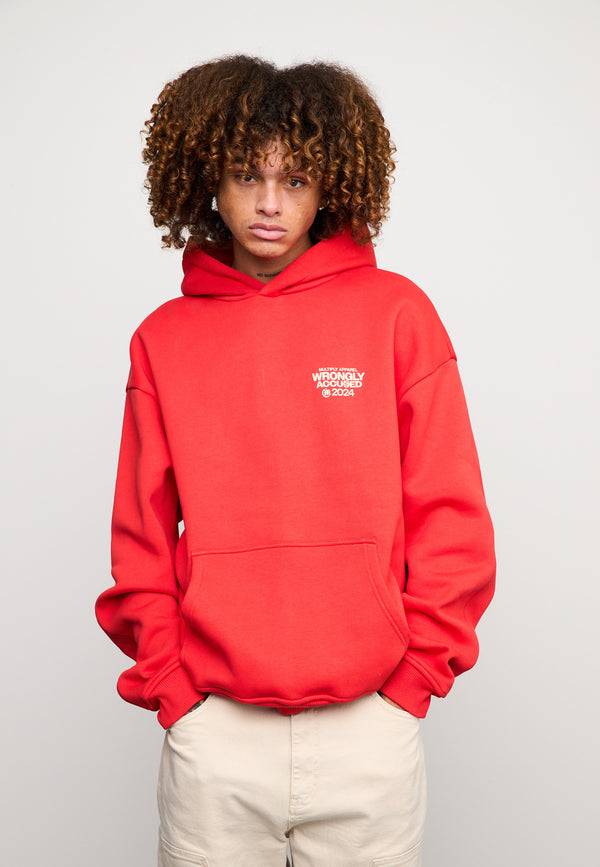 Multiply Spparel Oversize Hoodie JUDGMENT Flame Scarlet Bis zu 60% Rabatt