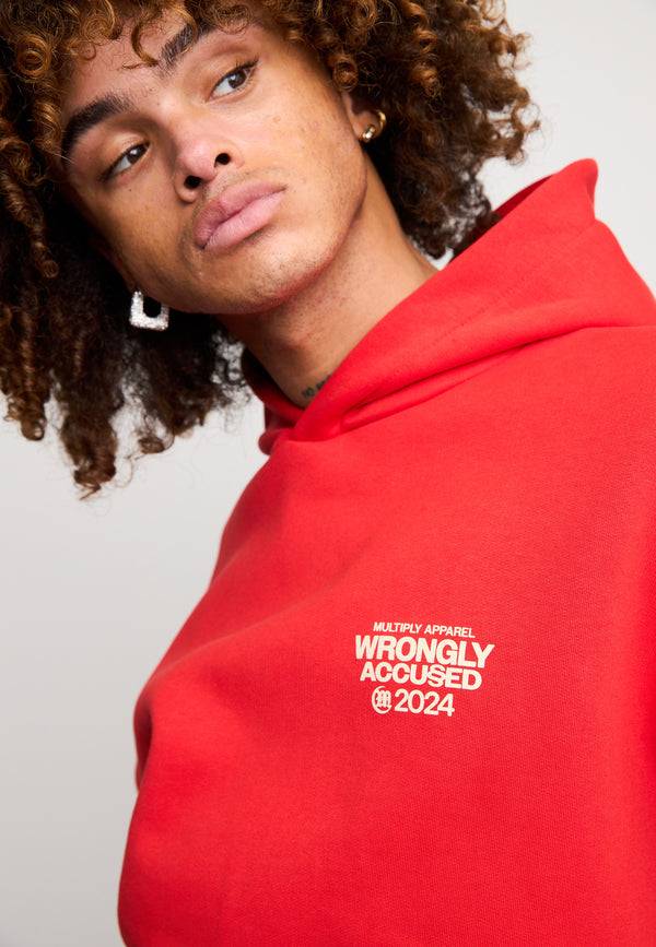 Multiply Spparel Oversize Hoodie JUDGMENT Flame Scarlet Bis zu 60% Rabatt