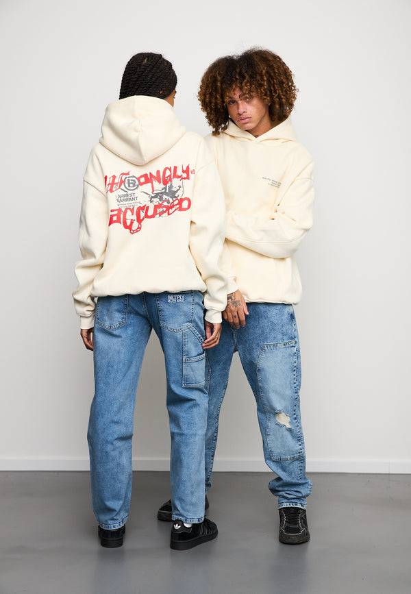 Multiply Spparel Oversize Hoodie INNOCENCE Egret Vierteljährliche Förderung