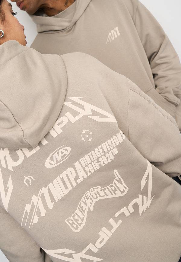 Multiply Spparel Oversize Hoodie NIGHT VISION Vintage Khaki Begrenzt auf 3 Tage