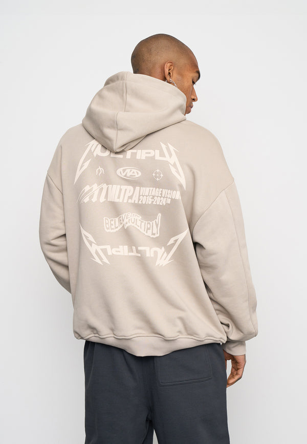 Multiply Spparel Oversize Hoodie NIGHT VISION Vintage Khaki Begrenzt auf 3 Tage