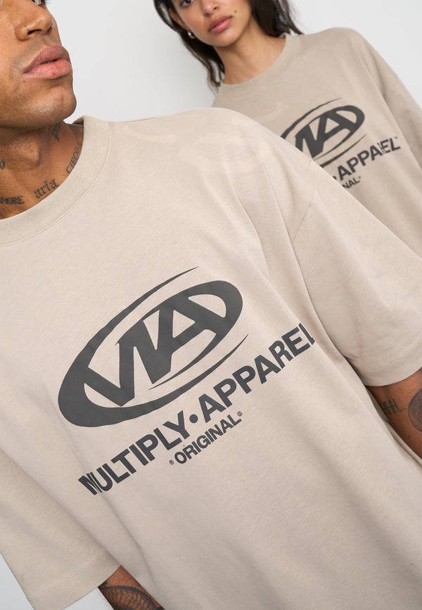 Multiply Spparel Oversize T-Shirt GRIND Vintage Khaki Im Verkauf