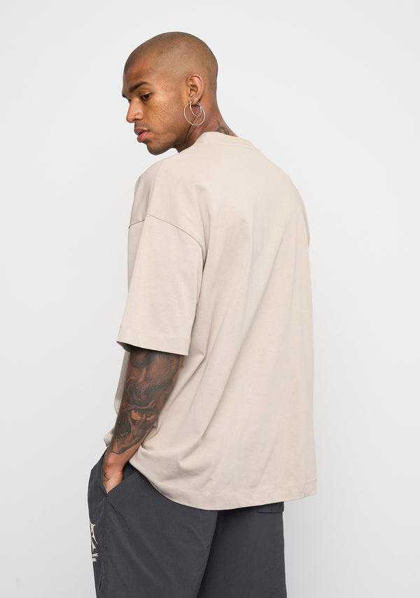 Multiply Spparel Oversize T-Shirt GRIND Vintage Khaki Im Verkauf