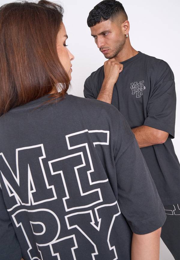 Multiply Spparel Oversize T-Shirt ELISION Black Soda Hotsell