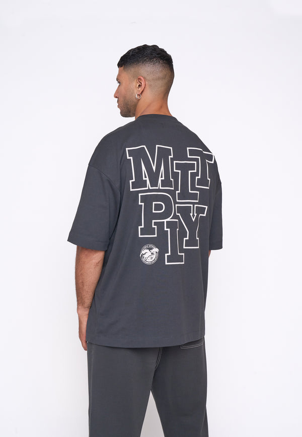 Multiply Spparel Oversize T-Shirt ELISION Black Soda Hotsell