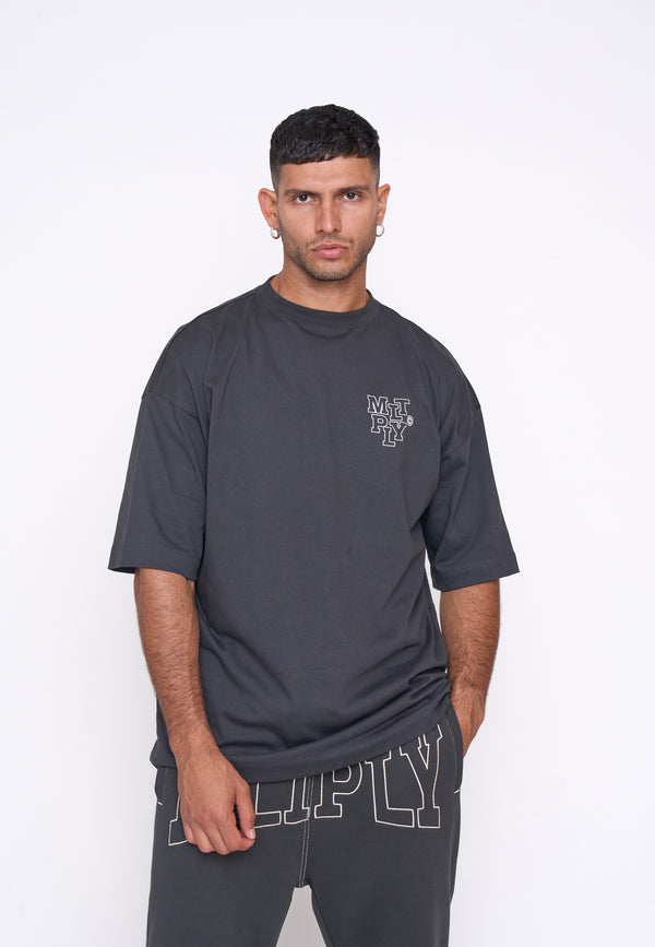 Multiply Spparel Oversize T-Shirt ELISION Black Soda Hotsell