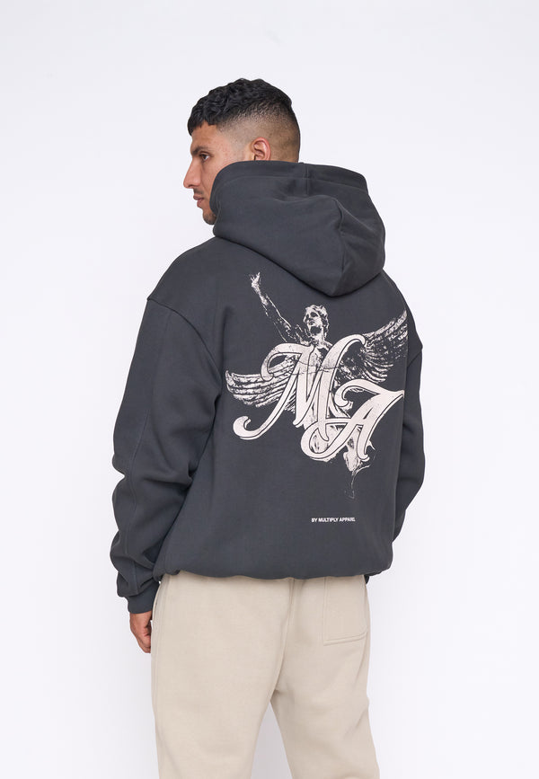 Multiply Spparel Oversize Zip Hoodie HERO Black Soda Günstiger Verkauf