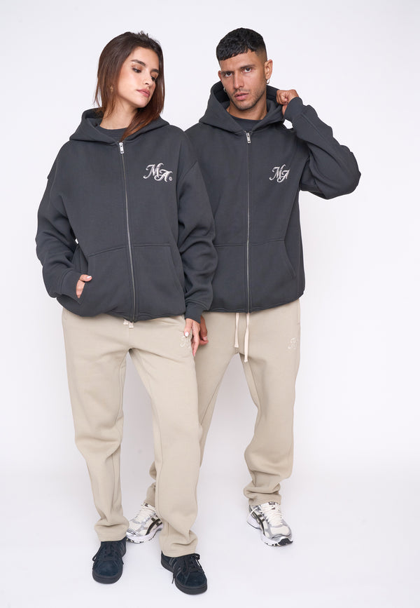 Multiply Spparel Oversize Zip Hoodie HERO Black Soda Günstiger Verkauf