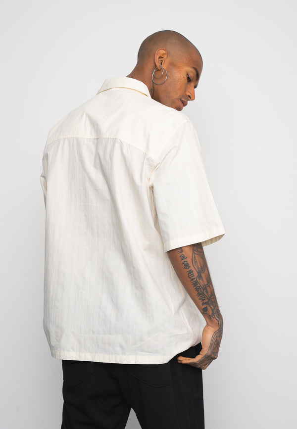 Multiply Spparel Oversize Shirt BARS White Asparagus Online Shopping