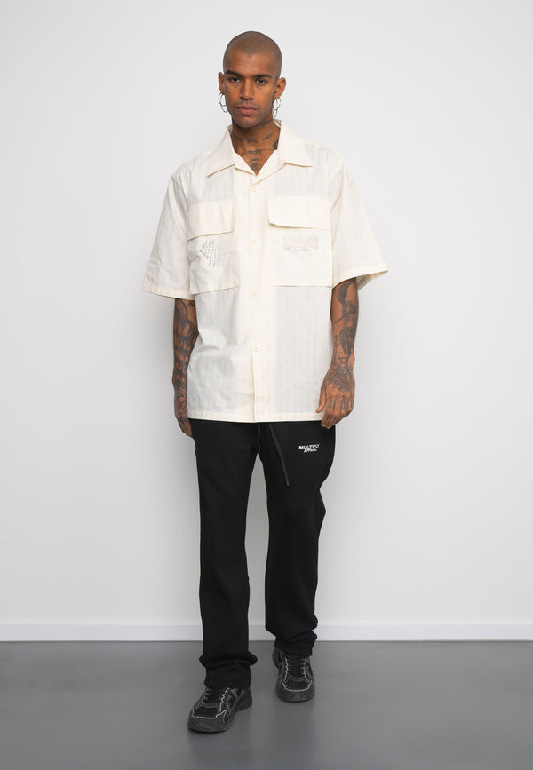 Multiply Spparel Oversize Shirt BARS White Asparagus Online Shopping