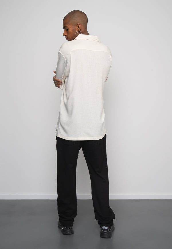 Multiply Spparel Oversize Shirt INMATES White Asparagus Preisnachlass
