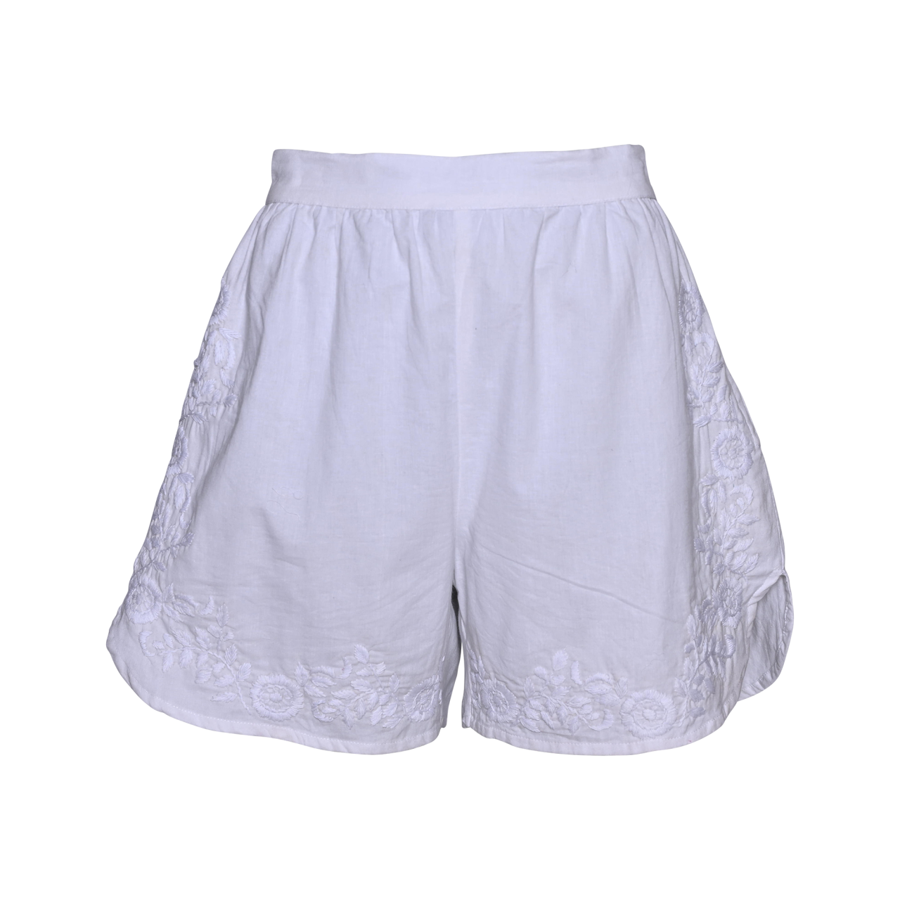 Nitzsche Accessoires Strandshorts mit Blumenstickerei und Teildehnbund Verkauf