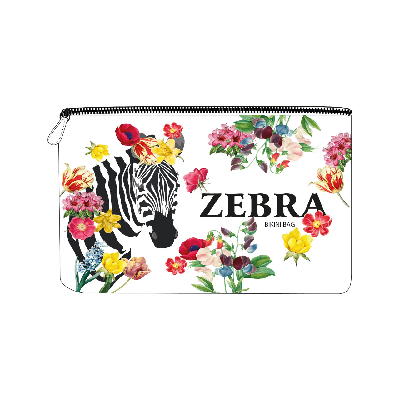 Nitzsche Accessoires Bikinibag mit buntem Zebra-Muster Discount Store für neue Produkte