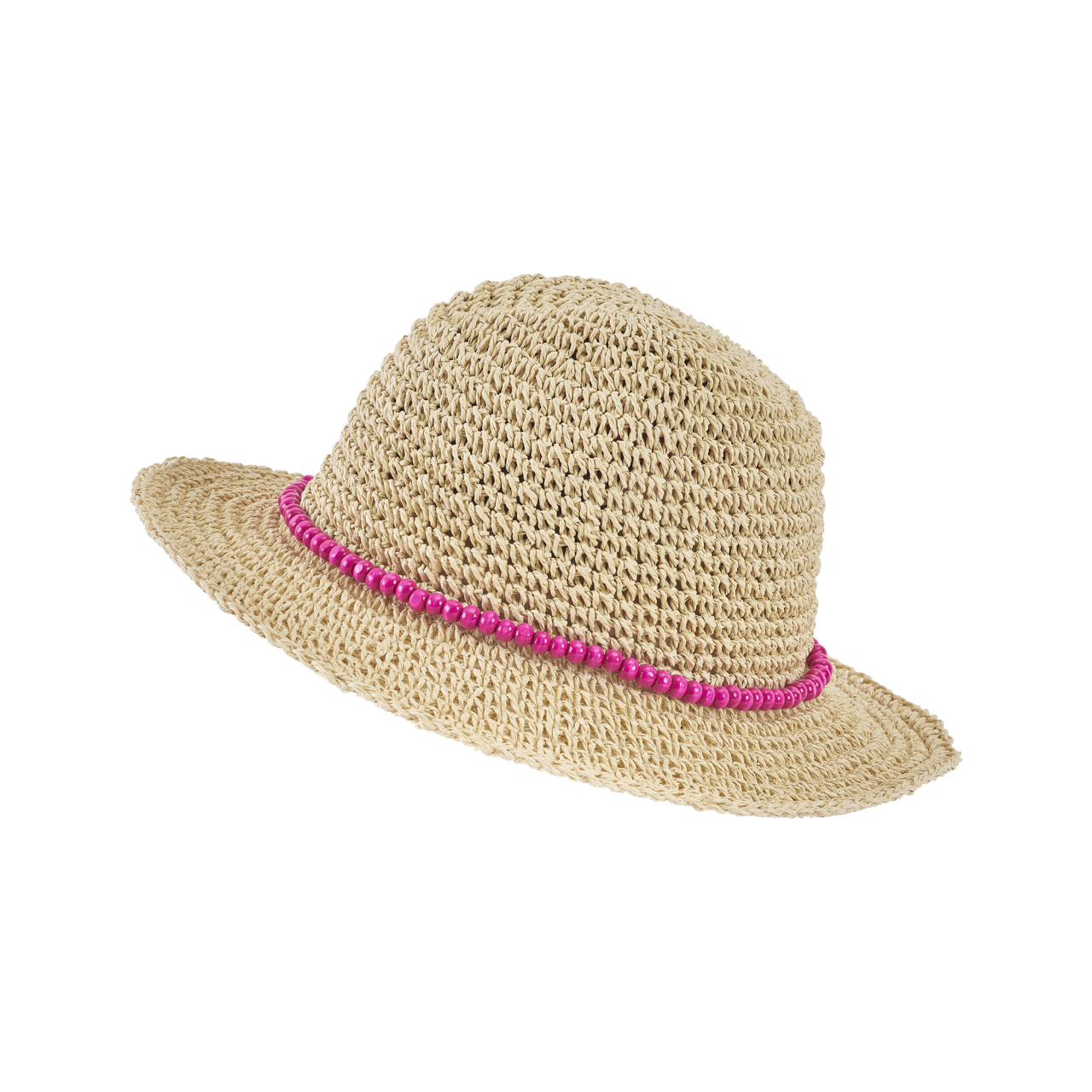 Nitzsche Accessoires Strohhut für Damen mit stylischer Kettenverzierung und Innenband Fabrikpreis