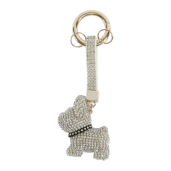 Nitzsche Accessoires Hochwertiger Schlüsselanhänger mit glitzernem Hund 50% Rabatt für begrenzte Zeit