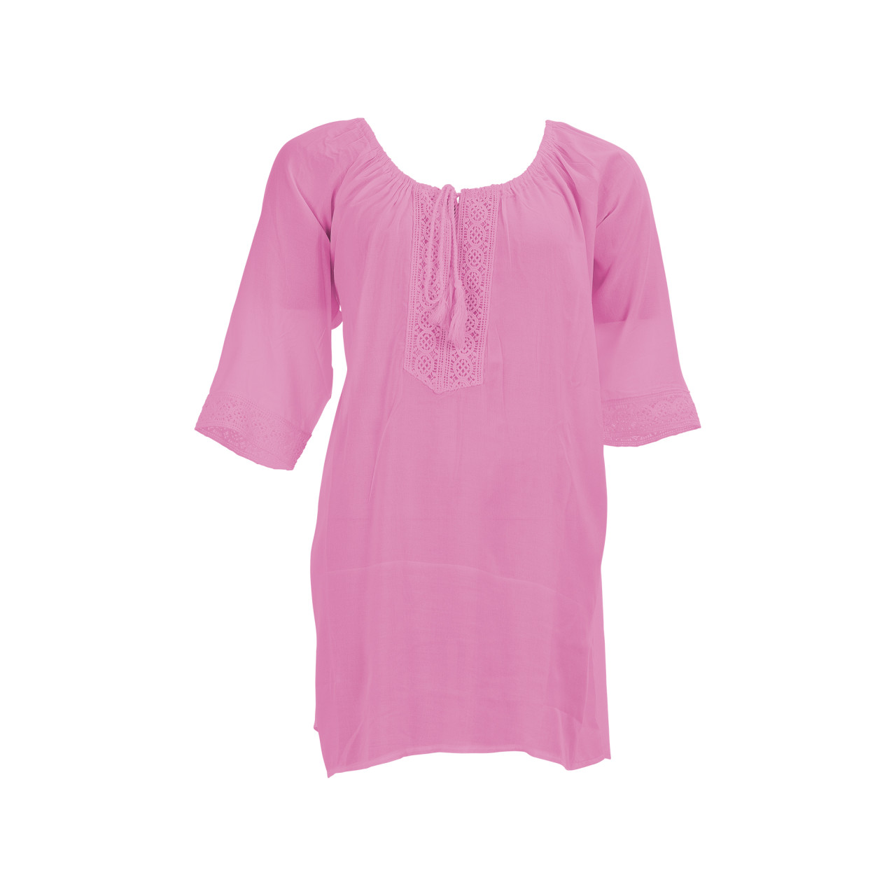 Nitzsche Accessoires Feminine Tunika mit Bändchen am V-Ausschnitt Kostenloser Versand