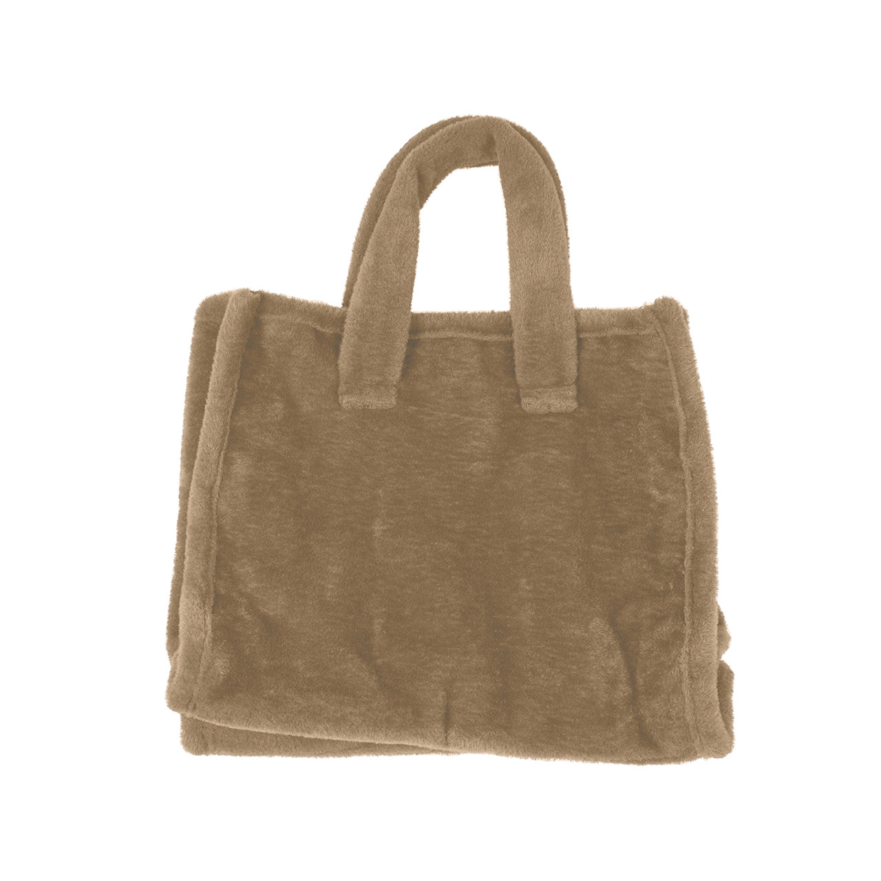 Nitzsche Accessoires Einfarbige Tasche aus Kunstfell Fabrikpreis