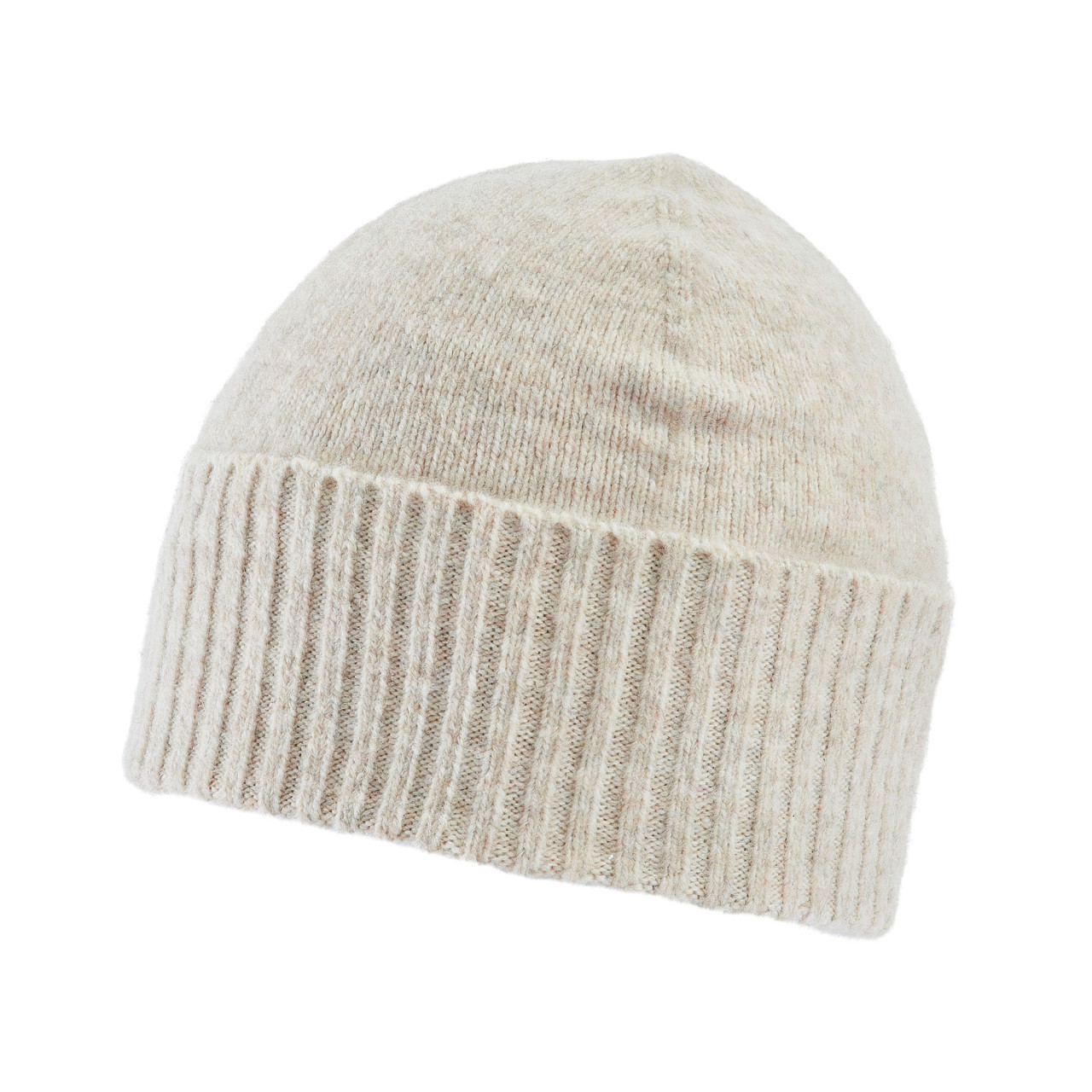 Nitzsche Accessoires Damenstrickmütze in melange Optik mit Umschlag Sonderangebot