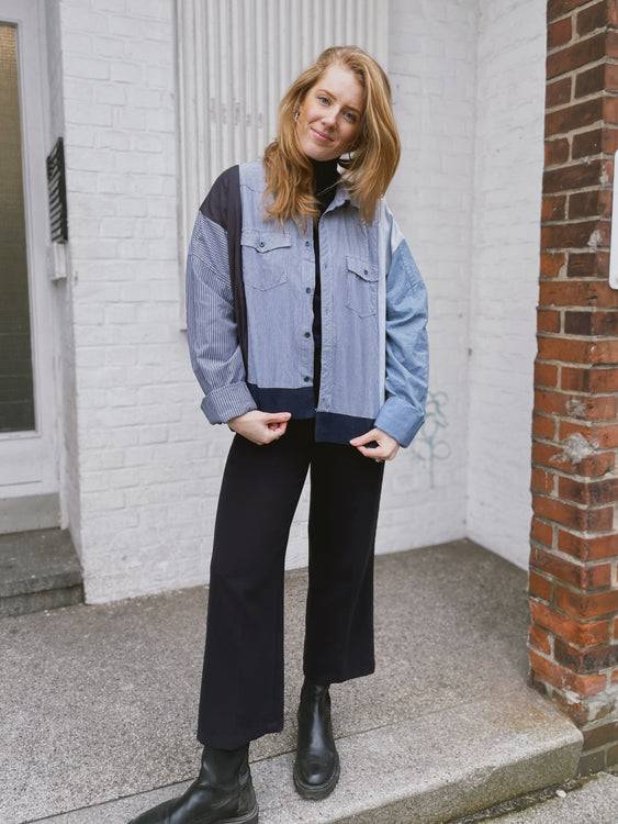 ﻿Nonoi Studio Blouson // Dunkelblau // Onesize VIP-Rabatte