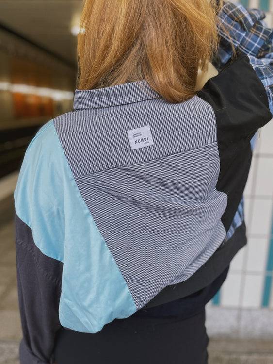 Nonoi Studio Blouson // Schwarz + Türkis // Onesize Begrenzte Freigabe