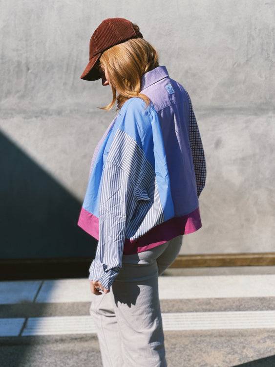 Nonoi Studio Blouson // Blau + Lila // Onesize Letzter Tag