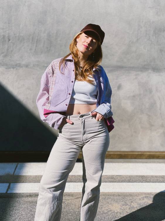 Nonoi Studio Blouson // Blau + Lila // Onesize Letzter Tag