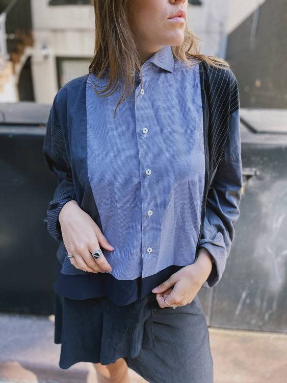 Nonoi Studio Blouson // Blau + Schwarz // Onesize Nur für heute