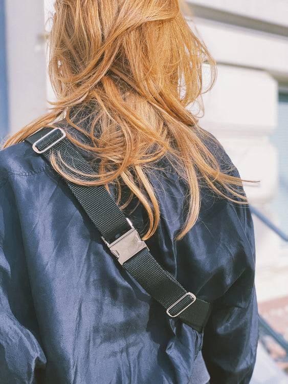 Nonoi Studio Bauchtasche BENJA // Schwarz + Glitzer 2025