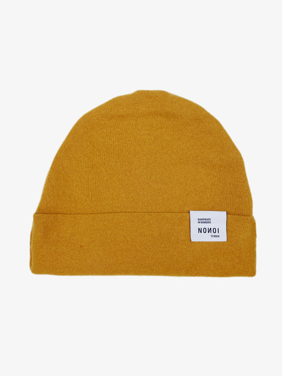 Nonoi Studio SENFGELBE MÜTZE "CILLO" AUS KASCHMIR // UNISEX Auslauf