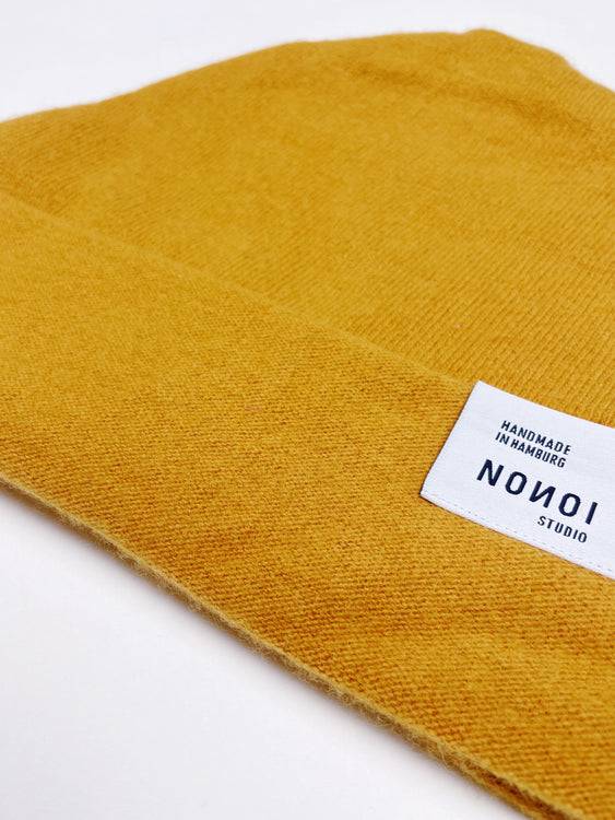 Nonoi Studio SENFGELBE MÜTZE "CILLO" AUS KASCHMIR // UNISEX Auslauf