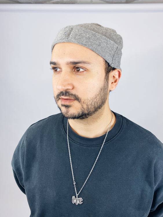 Nonoi Studio KURZE GRAUE MÜTZE // MICRO BEANIE KASCHMIR // UNISEX Angebote