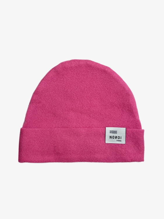 Nonoi Studio PINKE MÜTZE "AKUR" AUS KASCHMIR // UNISEX Schlussverkauf