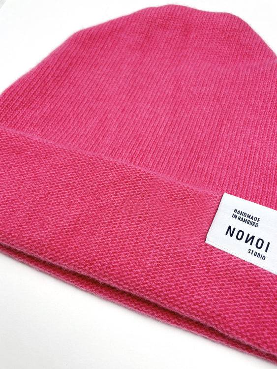 Nonoi Studio PINKE MÜTZE "AKUR" AUS KASCHMIR // UNISEX Schlussverkauf