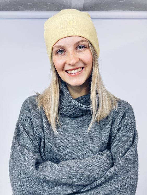 Nonoi Studio GELBE MÜTZE "DRESDEN" AUS WOLLE // UNISEX Versandkostenfrei