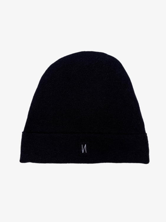 Nonoi Studio SCHWARZE MÜTZE "GENF" AUS KASCHMIR // UNISEX Begrenztes Angebot