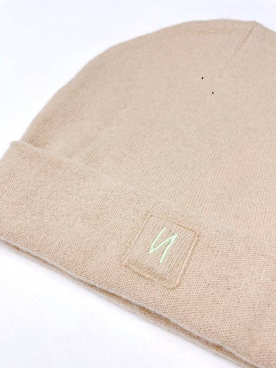 Nonoi Studio HELLBRAUNE MÜTZE "MILANO" AUS KASCHMIR // UNISEX Muttertagsangebot