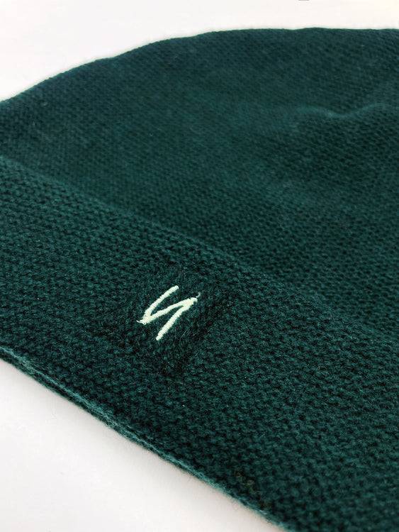 Nonoi Studio DUNKEGRÜNE MÜTZE "SAO PAOLO" AUS WOLLE // UNISEX Valentinstagsangebot