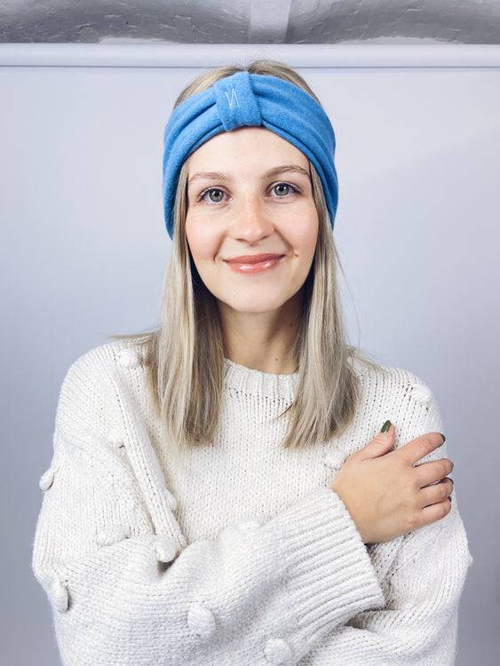 Nonoi Studio HELLBLAUES STIRNBAND "BLUE" // WOLLE Lagerräumung