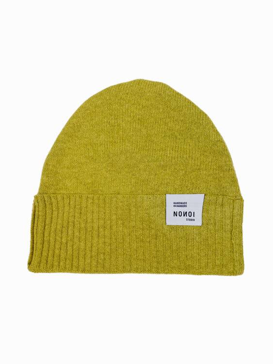 Nonoi Studio HELLGRÜNE MÜTZE "ULLO" AUS WOLLE // UNISEX Neueste Mode