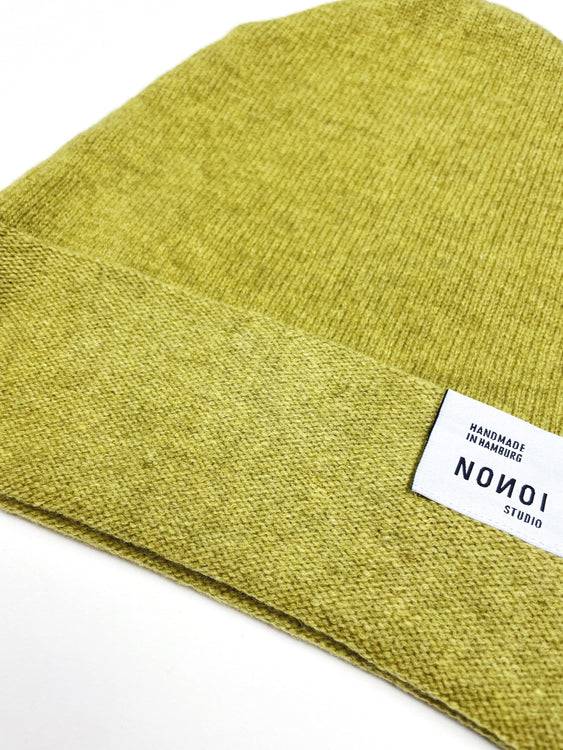 Nonoi Studio HELLGRÜNE MÜTZE "ULLO" AUS WOLLE // UNISEX Neueste Mode