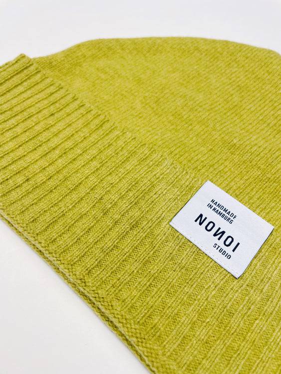 Nonoi Studio HELLGRÜNE MÜTZE "ULLO" AUS WOLLE // UNISEX Neueste Mode