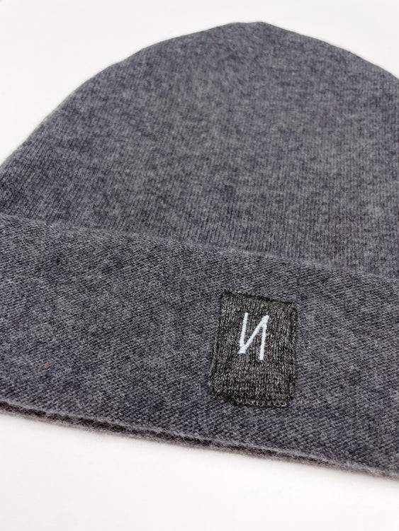 Nonoi Studio MÜTZE GRAU "ATULA" AUS WOLLE // UNISEX Exklusive Angebote