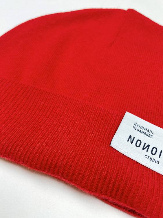 Nonoi Studio ROTE MÜTZE "ORJU" AUS KASCHMIR // UNISEX Bestseller