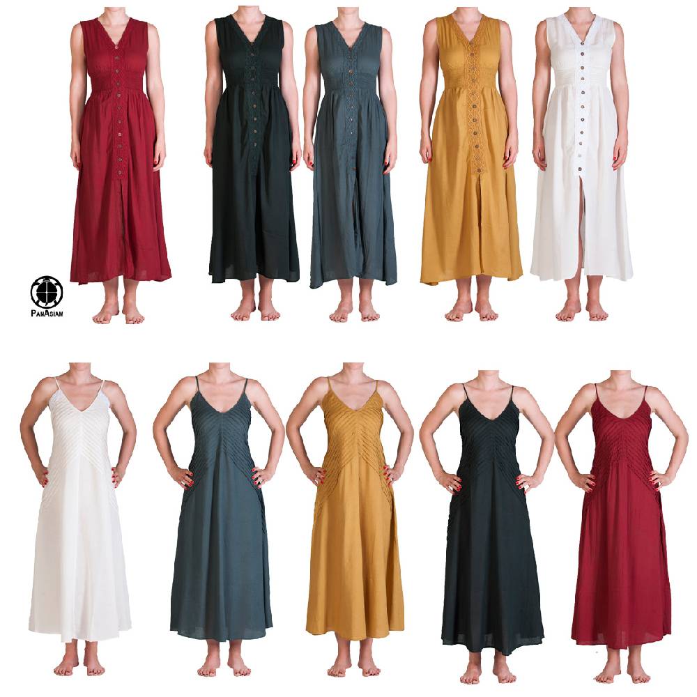 Panasiam Sommerkleid aus Baumwolle | verschiedene Schnitte Bis zu 55% Rabatt