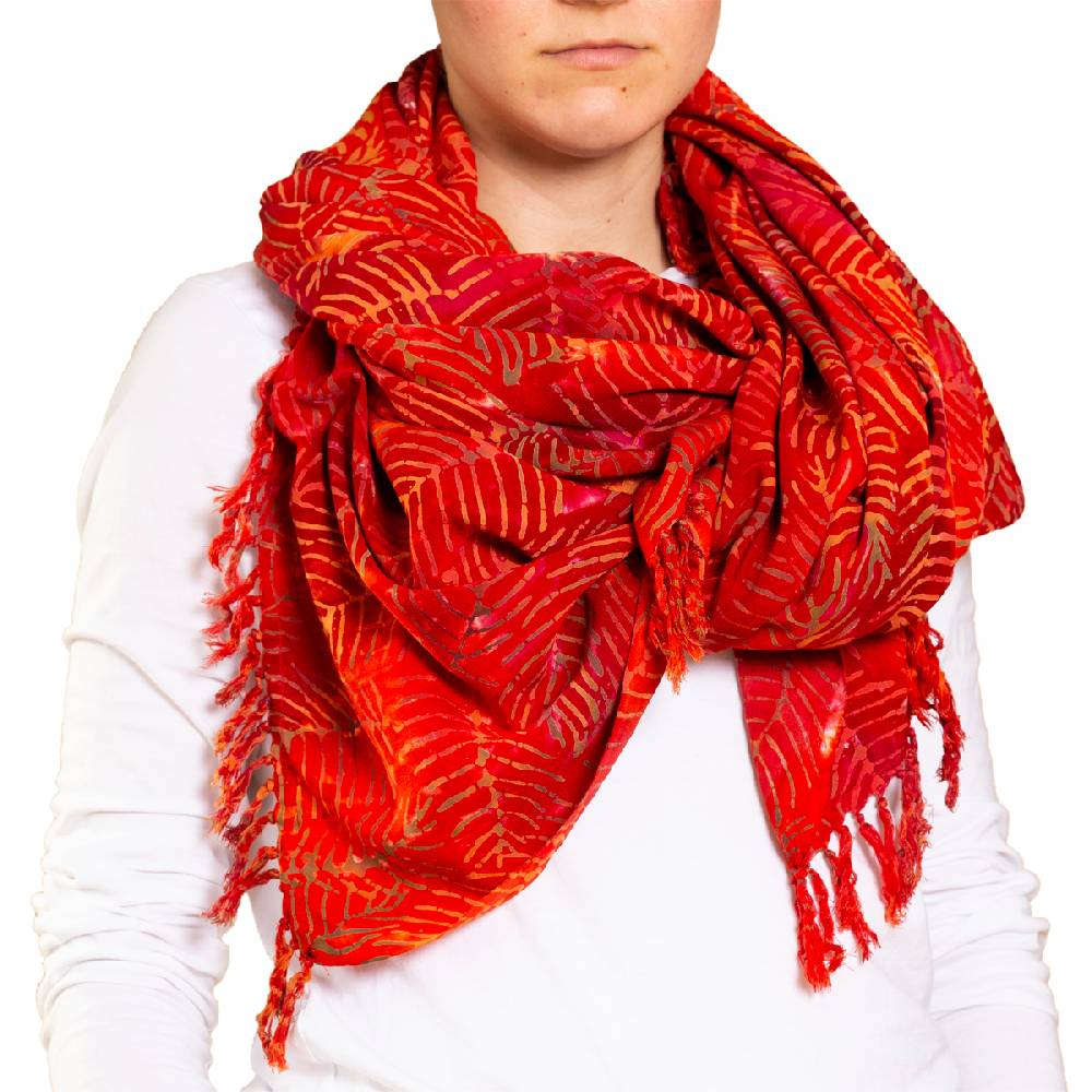Panasiam Sarong Wachsbatik orangetöne Online Outlet