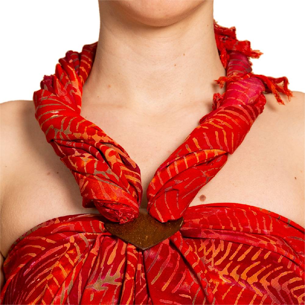 Panasiam Sarong Wachsbatik orangetöne Online Outlet