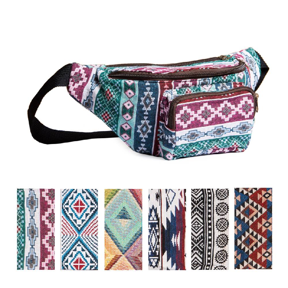 Panasiam Gürteltasche Webmuster Riesige Ersparnisse