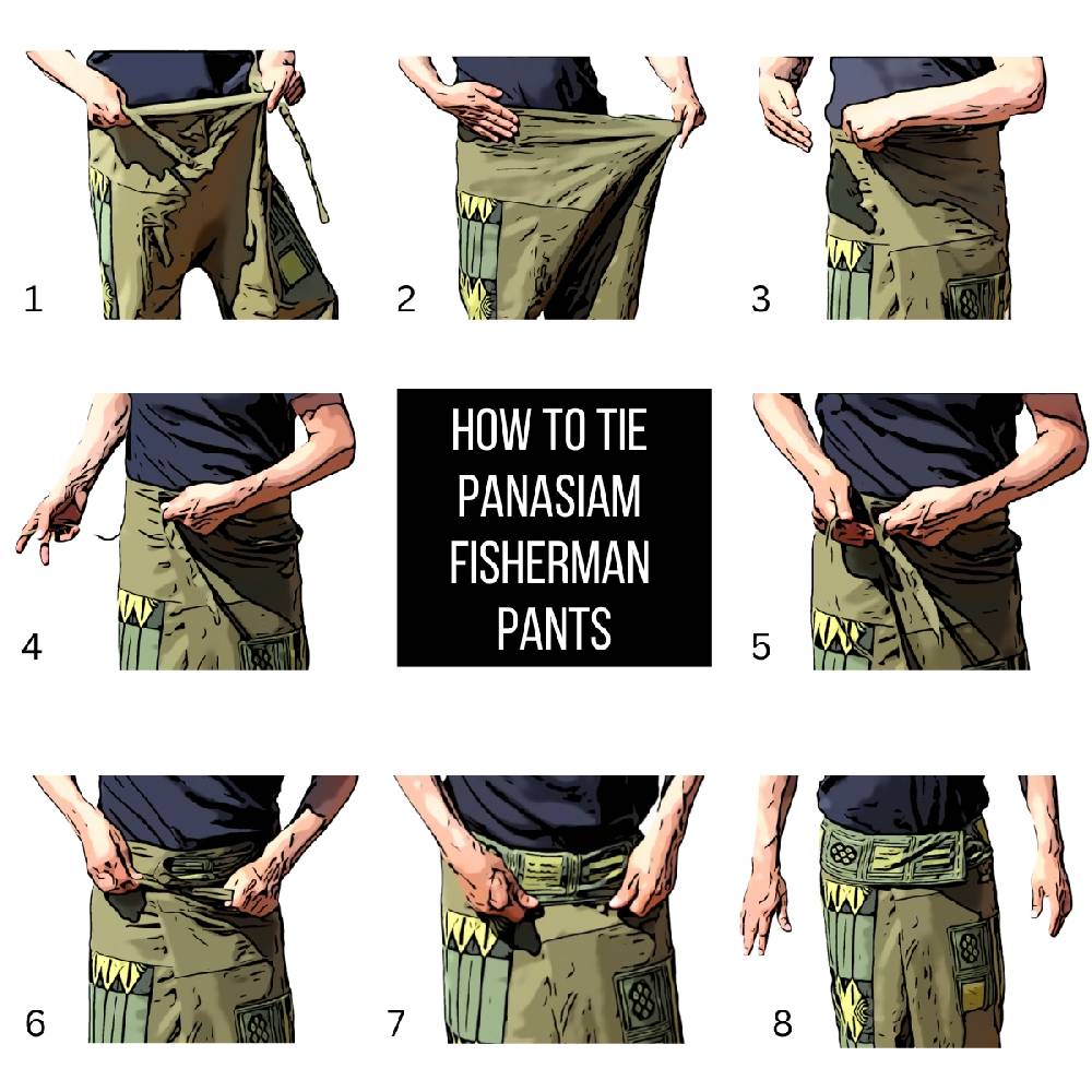 Panasiam Thai Fischerhose Klassik Kostenlose Rückgabe