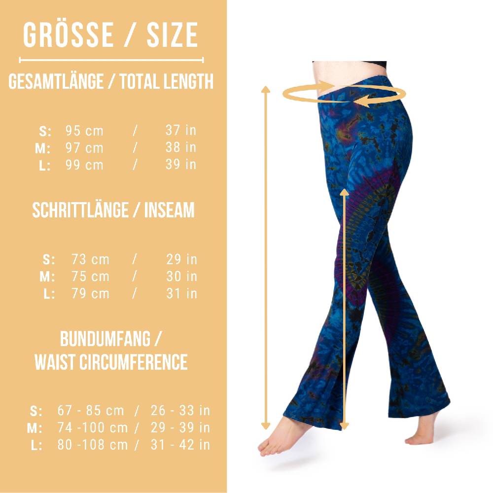 Panasiam Batik Leggings mit Schlag Lagerräumung